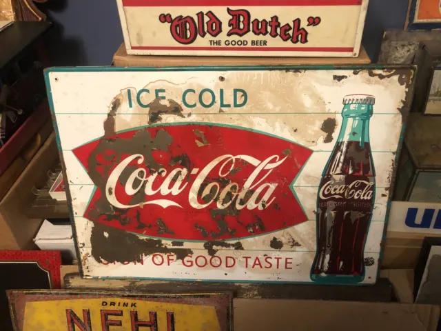 1950s Original Coca Cola Sign