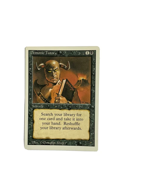 MTG Demonic Tutor - Revised (3rd) Edition Regular Uncommon 105/306
