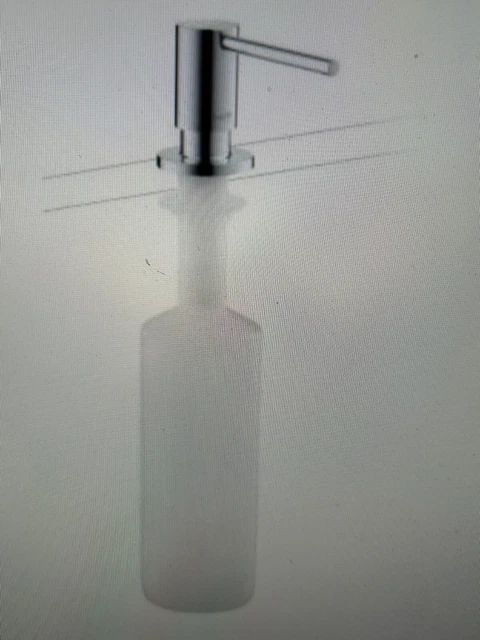 Hansgrohe Axor Uno #42818801 Deck In-Counter Soap Dispenser, Steel Optik Finish
