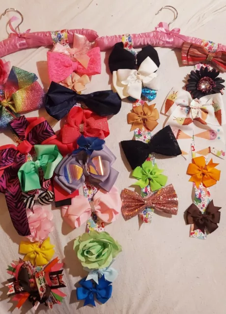 Mixed Huge Lot Of 32 Toddler/baby/Girls/Children's/kids Hair Bows/ Clips