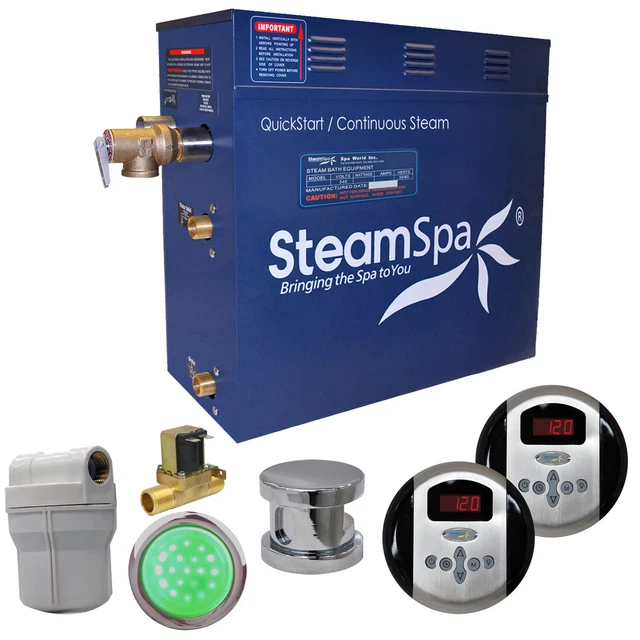 Generador de baño de vapor SteamSpa RY600-A Royal 6 KW QuickStart - cromado