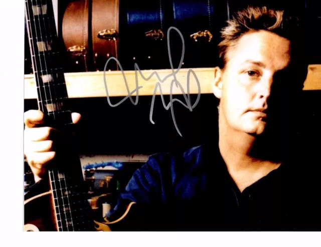 PEARL JAM SIGNED MIKE McCREADY PHOTO 8X10 COLOR WOW! RARE INTIMATE POSE! PROOF!