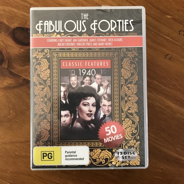 THE FABULOUS FORTIES 50 Movies! - Genuine Region 4 DVD Cary Grant