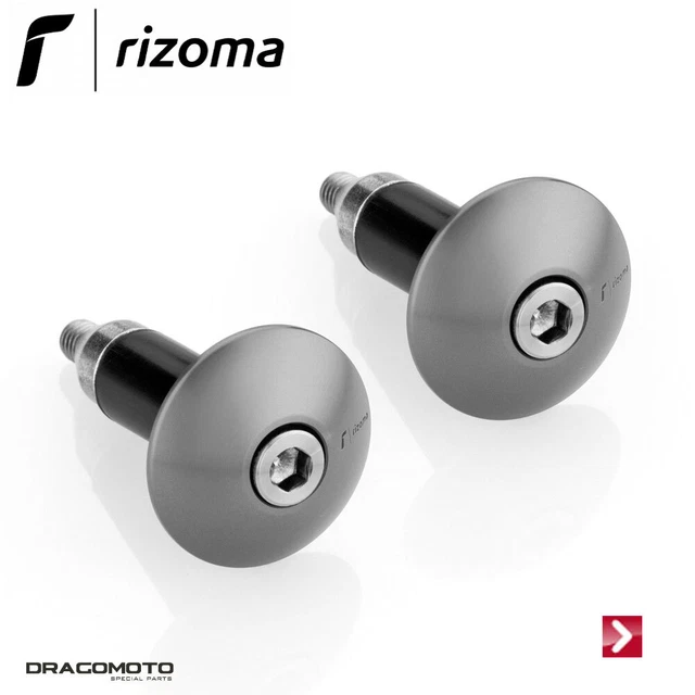 Embouts De Guidon RIZOMA MA531A MA600B Argent - Pour Yamaha MT-10 2017-2020 - Neufs