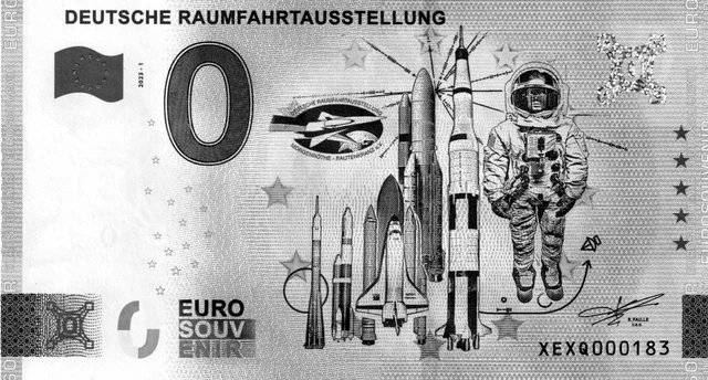 0 EURO SCHEIN Deutsche Raumfahrtausstellung Ausgabe 2023 EUR 4,90 ...