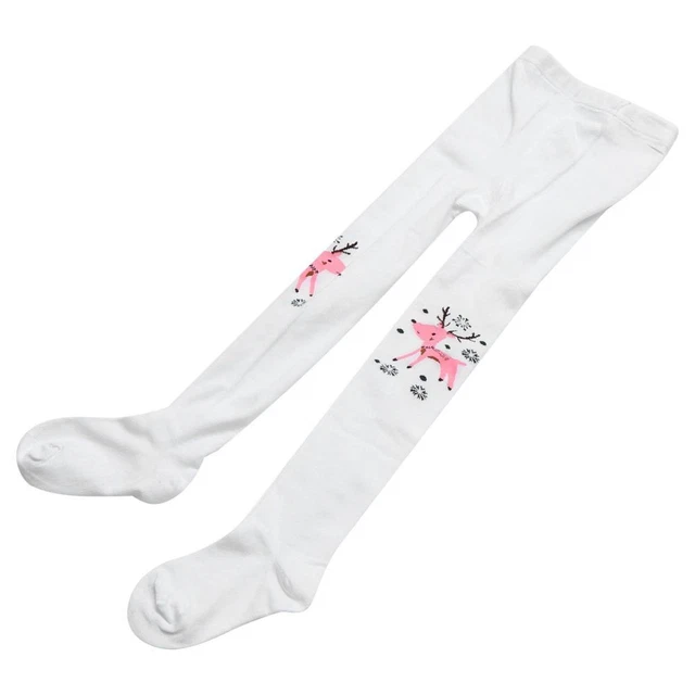 Collant Caldi Caldi Calde Collant Per Ragazze Bianchi Bambini