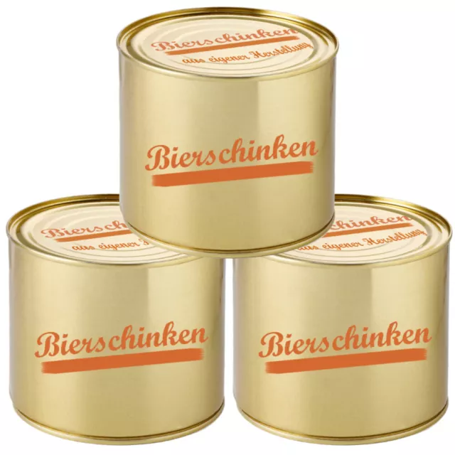 Bierschinken 3 x 400g Dose Spezialität Wurst Wurstkonserve Konservenwurst