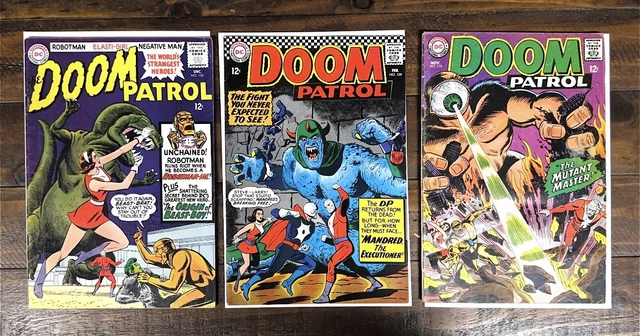Doom Patrol DC Comics Lot of 3 Inc #100 2nd Appearance and Origin of Beast-Boy