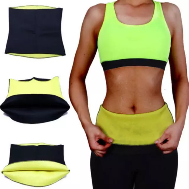 Women Sweat Thermo Neoprene Body Shaper Slimming Waist Trainer New Slim F5D0