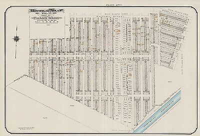 1913 Charles E. Goad, Canada, Emard Ward, Montreal Aqueduct, Copy Plat Atlas Map
