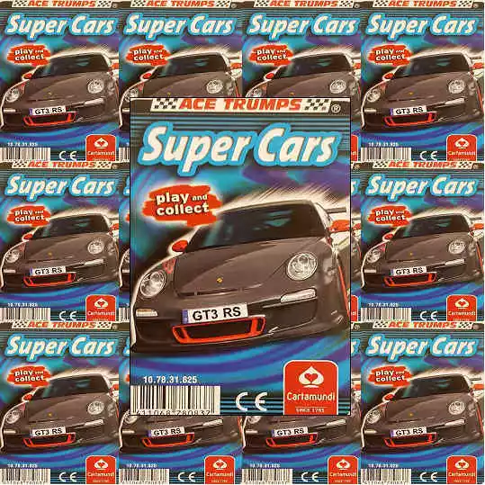 Top Trumps Single Cards Super Cars Motor Vehicles Ace Issue Various (FB3)