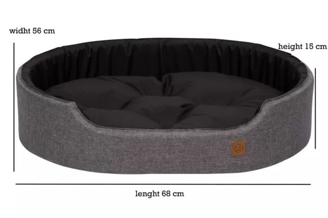 La cama blanda GagaDumi Foxi con almohada para perros y gatos 3