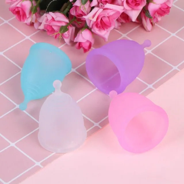 New Menstrual cup medical grade soft silicone moon lady period hygiene reusable