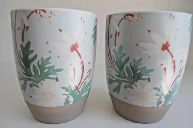 2 x Robert Gordon x Louise Jones Latte Tumblers, Floral  - New, never used !