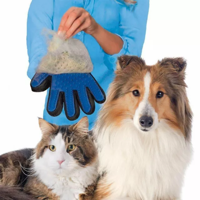 True Touch Deshedding Glove Gentle And Efficient Pet Dog Cat Massage Grooming