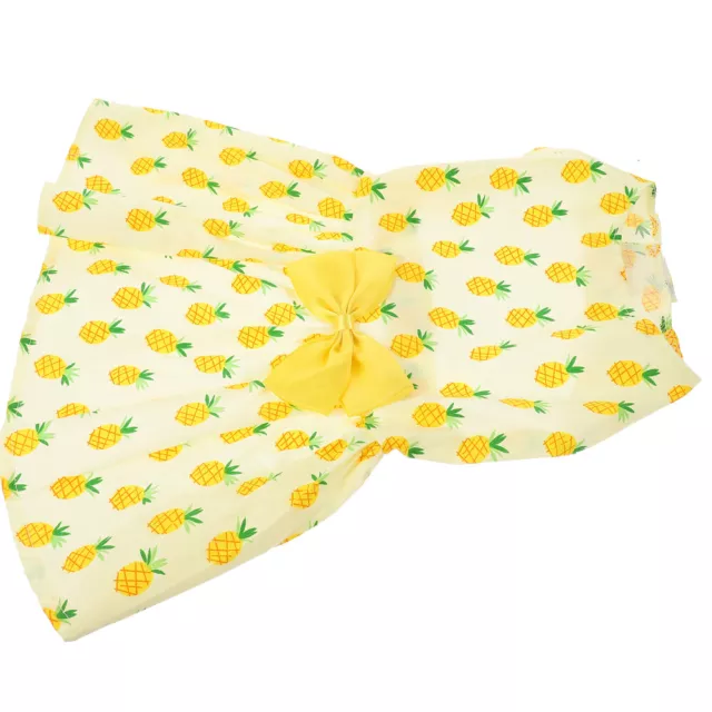Sommerrock Kleid Für Mädchen Ananas-Haustier-Kleid Krawatte
