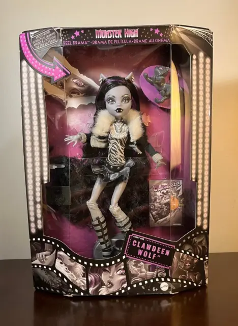 2022 MONSTER HIGH Reel Drama Clawdeen Wolf Collectors Doll -- BOX DAMAGE  $174.31 - PicClick AU