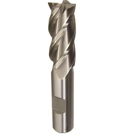 DRILL AMERICA DWCF326 3/4"x1/2" HSS 4 Flute Single End End Mill, Flute Length:
