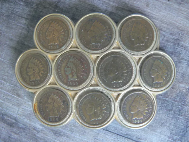 Vintage 10 Penny Indian Head Coin Metal Belt Buckle Rockmount Ranch Wear Denver