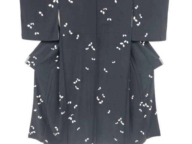 84834# Japanese Kimono / Antique Kimono / Shibori / Scattered Flowers