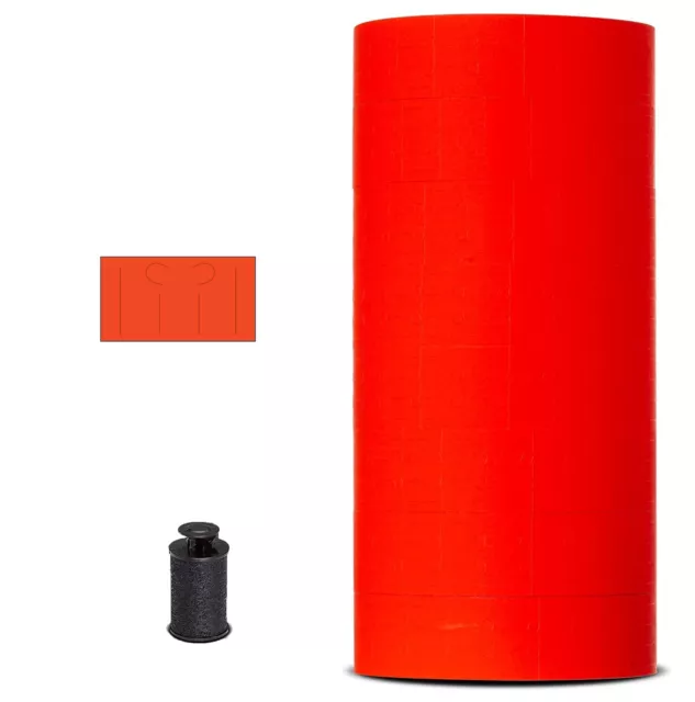Labels for Monarch 1131 – 8 Rolls, 20,000 Labels w/ Security Slits, Free Inker