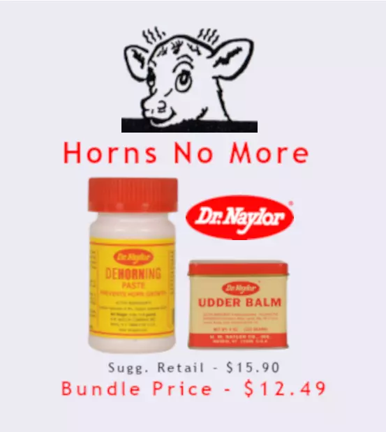 Dr. Naylor's "Horns No More"  DeHorning Care Pack - Calves, Goat Kids, and Lambs