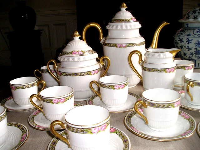 Service à Café Ancien En Porcelaine Italienne – PORCELLANA – Rare