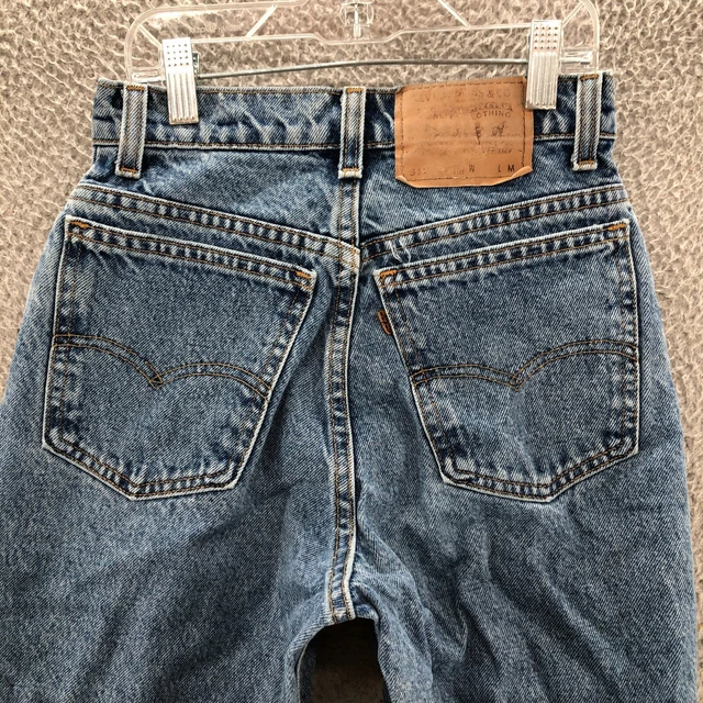 Vintage Levis 912 Jeans Womens 5 Orange Tab Slim Fit Tapered Leg USA 90s