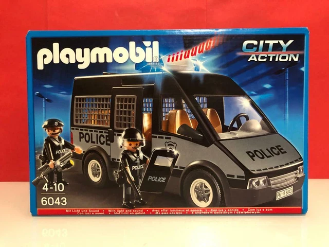 PLAYMOBIL CITY ACTION furgón de policias antidisturbios Geos 6043