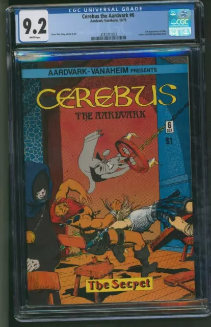 1979 Aardvark-Vanaheim Cerebus The Aardvark #6 1St Appearance Jaka Cgc 9.2 White