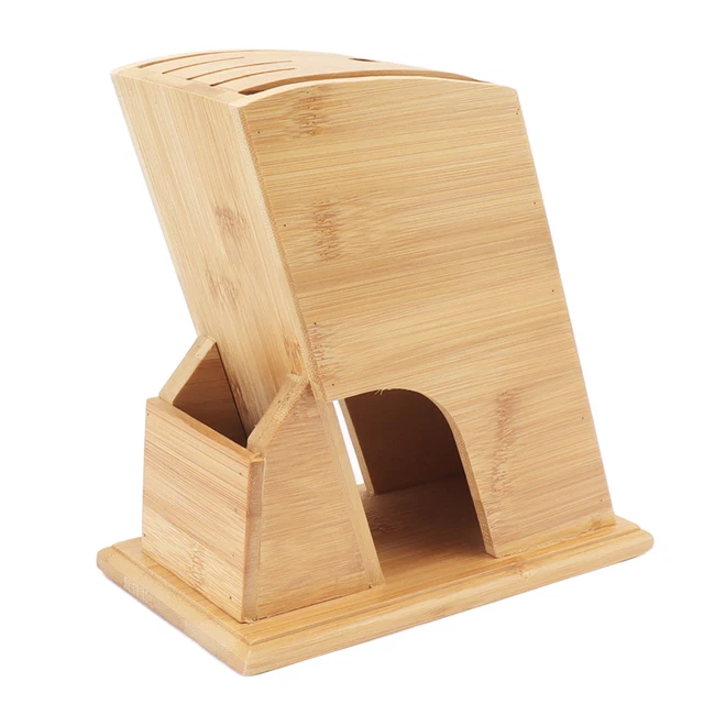 Soporte de almacenamiento de cortador de madera universal con ranuras anchas para el hogar