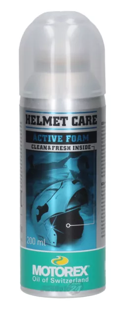 MOTOREX Casque Care Mousse Active 200ml Pulvérisation