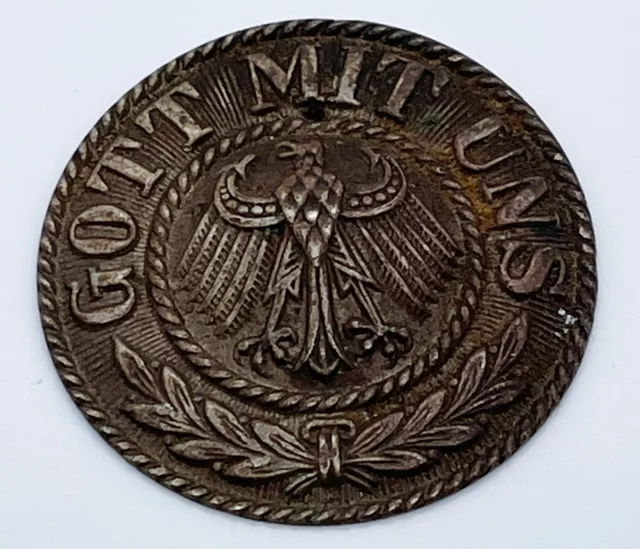 Gürtelschnalle Schließe Koppelschloß Gott mit uns Symbol Adler Militaria RW alt 2