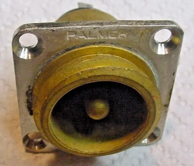 Palmer Low Ohms 1 Pin Quick Screw Male Power Conn 7/8” Internal sleeve 1-1/4” Od