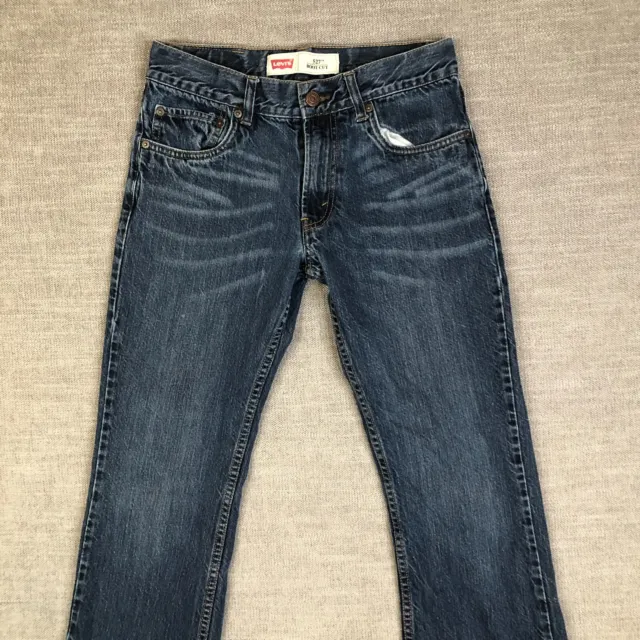 Levi's Jeans Boys 16 Blue 527 Slim Fit Bootcut Denim Medium Wash Actual 28x27