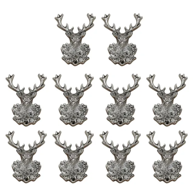 10 Pcs Pendants Deer Animal Charms Alloy Jewelry Accessories DIY