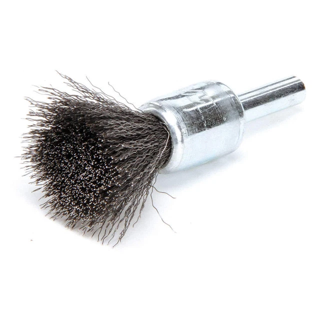 WEILER 96099 Crimped Wire End Brush,Steel,1/2 In.