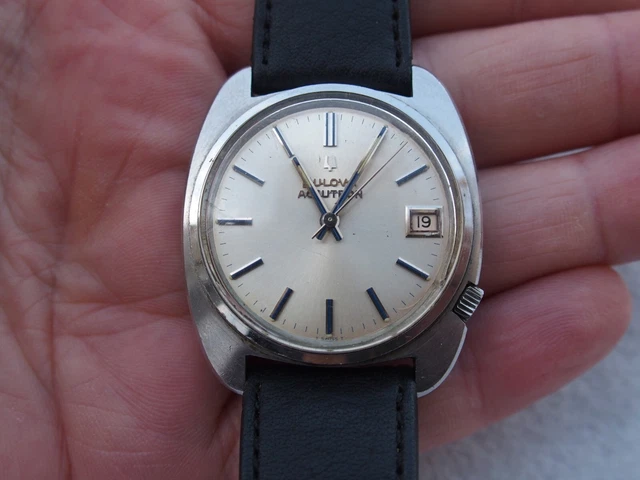 Montre Vintage Bulova Accutron Pour Homme En Acier - Fonctionne Très Bien