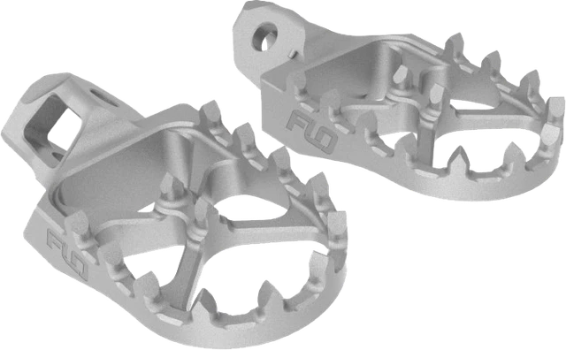 Flo Pro Series Footpegs Driver Foot Pegs Pair Stainless Honda CR250R 2004-2008