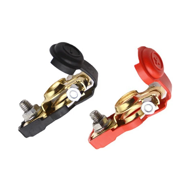 1 Pair Car Auto Copper Battery Terminal Quick Connector Cable Clamp Clip Parts