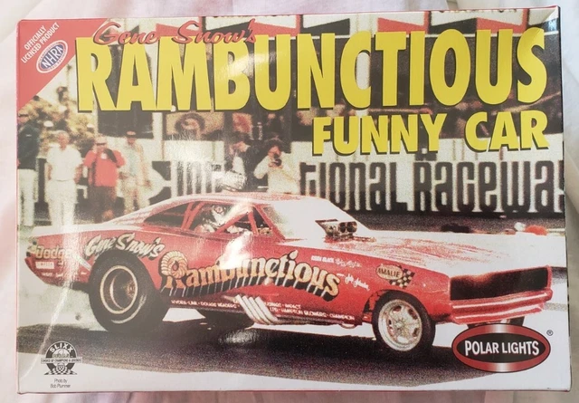 Polar Lights Gene Snow's Rambunctious Funny Car Kit #6505 Factory Sealed 1/25