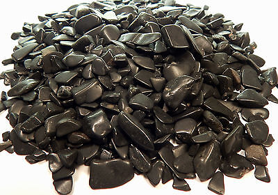 Black Tourmaline Tumbled Crystals 1Lb Mix Gemstones Rocks Small Stones Chips