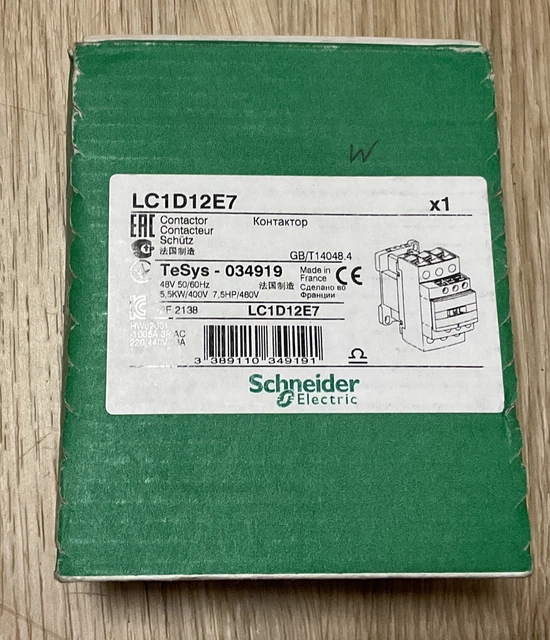 Schneider Electric Schütz LC1D12E7 tensione bobina 48 V Schneider Electric Schütz LC1D12E7 tensione bobina 48 V