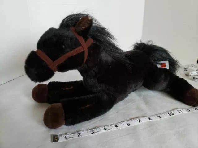 Black Pony Horse Plush Stuffed Animal Wells Fargo Legendary Mike 12" Tall