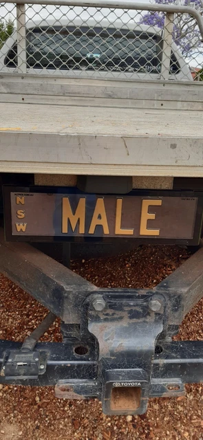 NSW Number Plates Custom Premium on BF Ute