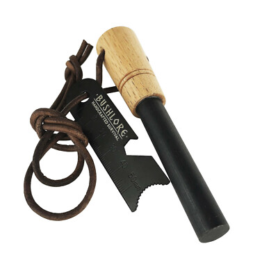 Bushcraft Sopravvivenza EDC DEER Antler FERRO Rod Acciarino Campeggio British Made 