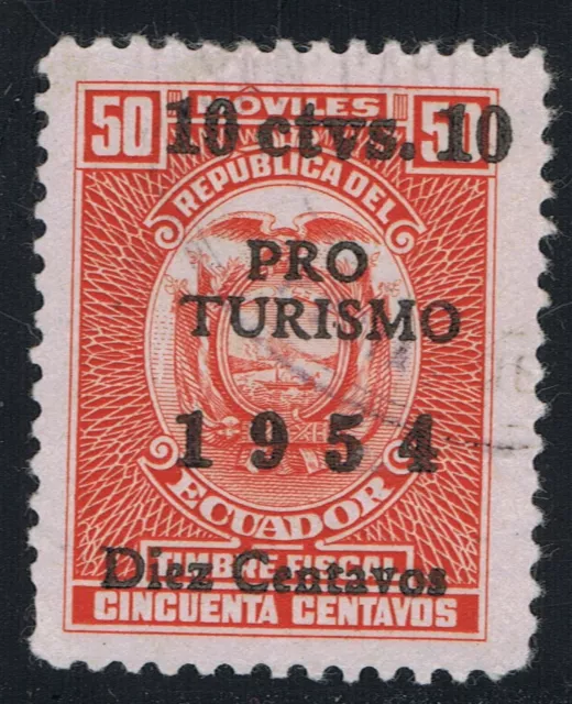 Ecuador 589 1954 Fiscal Pro Turismo Usado