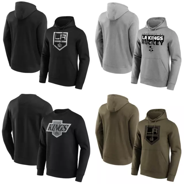 Los Angeles Kings Hoodie Sweatshirt Herren NHL Eishockey Fanatiker Top - Neu
