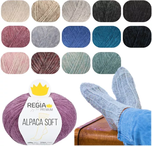 REGIA PREMIUM, Alpaca Soft, 4-fach, Sockenwolle (13,77€ / 100g)