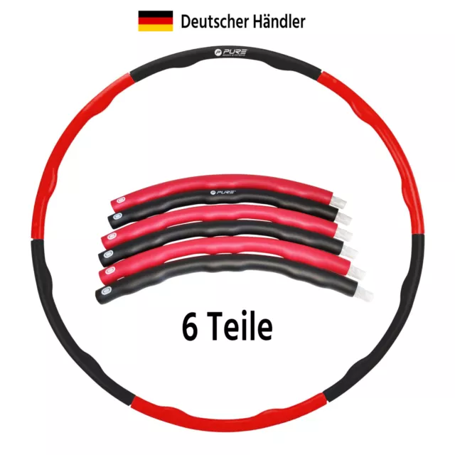 P2I Fitness Hoop Reifen Bauchtrainer 1 - 1,2kg Schaumstoff 6-teilig Gymnastik